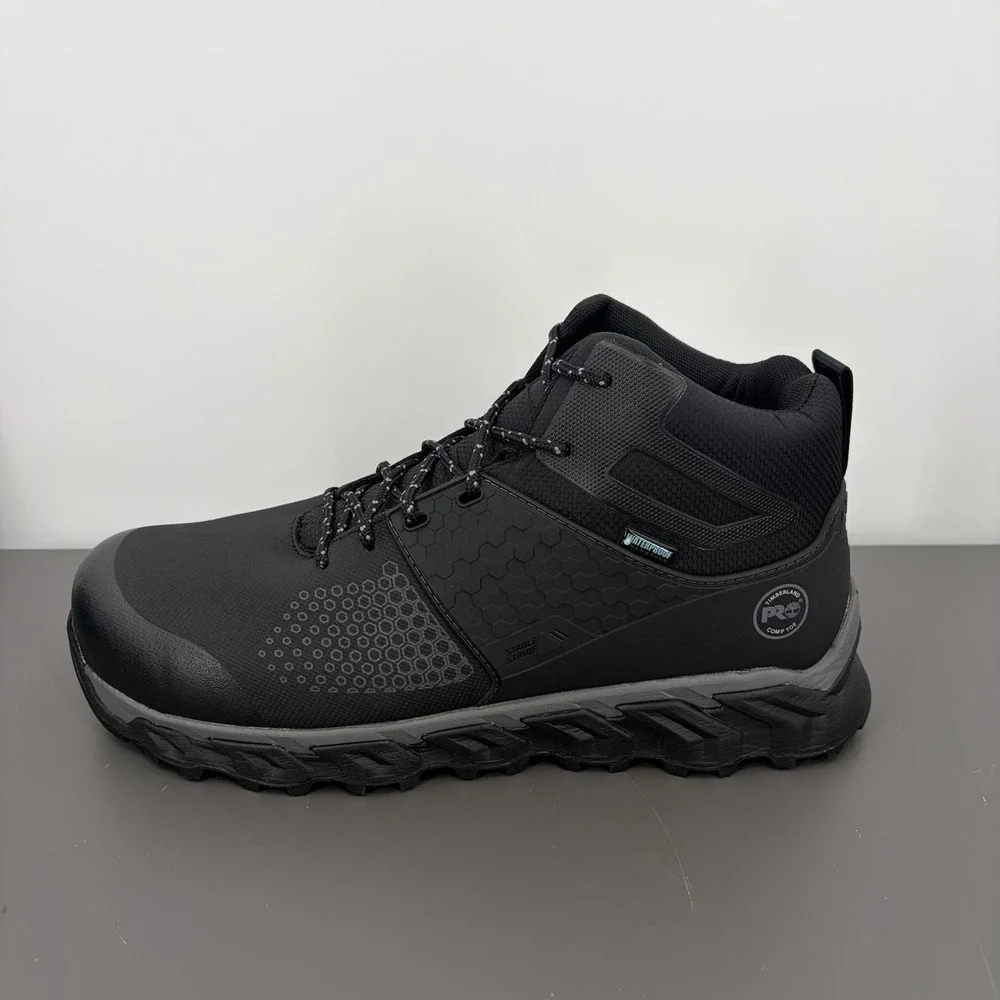 Mens Timberland PRO Ridgework Composite Safety Toe Waterproof Mid Boot Size 12